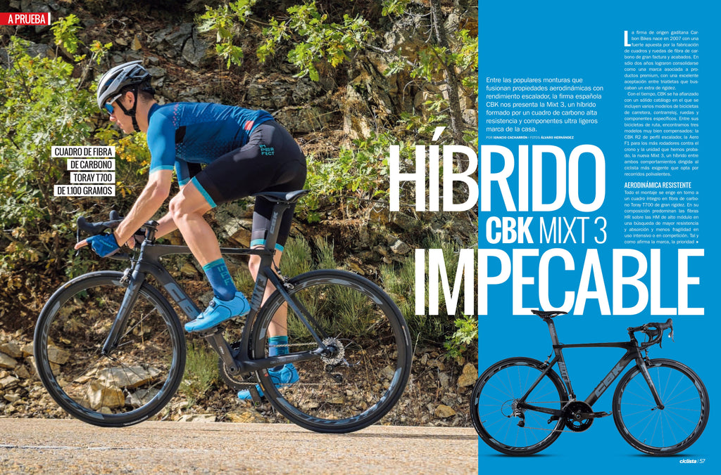 La revista Ciclista publica un artículo sobre la bicicleta CBK Mixt3